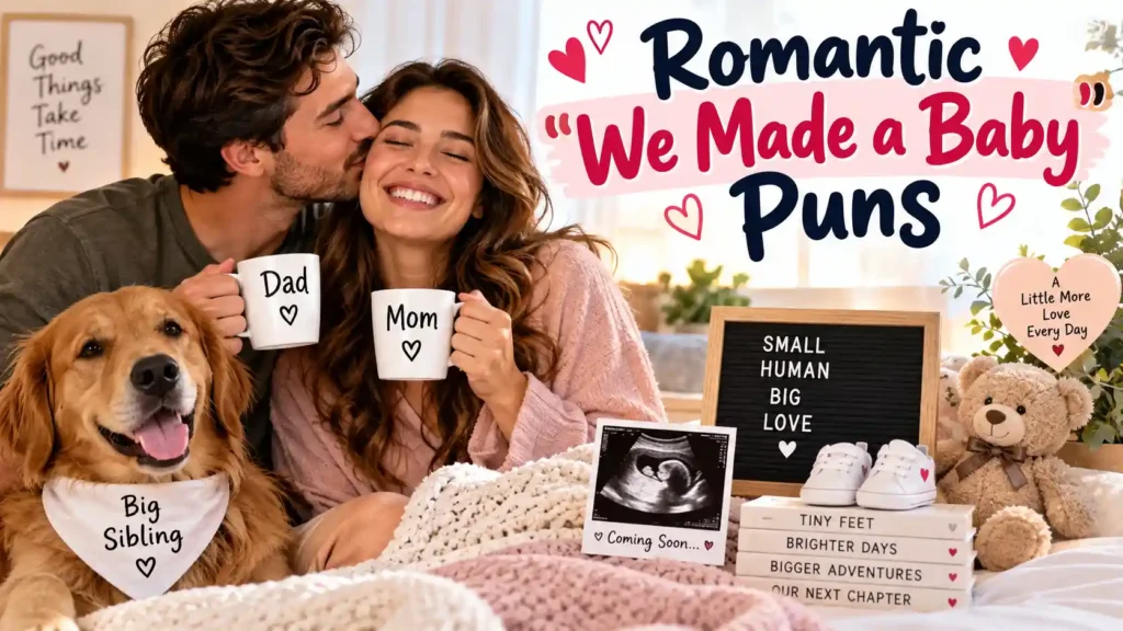 Romantic "We Made a Baby" Puns