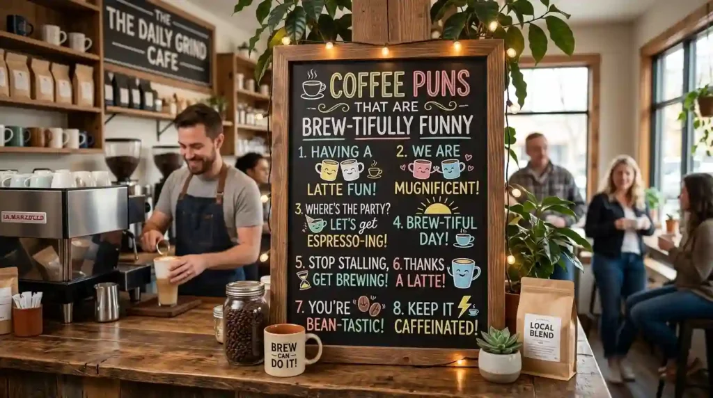 Coffee puns