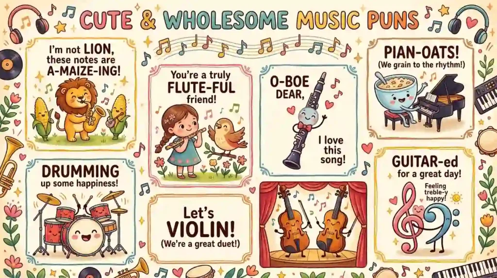 Cute & Wholesome Music Puns