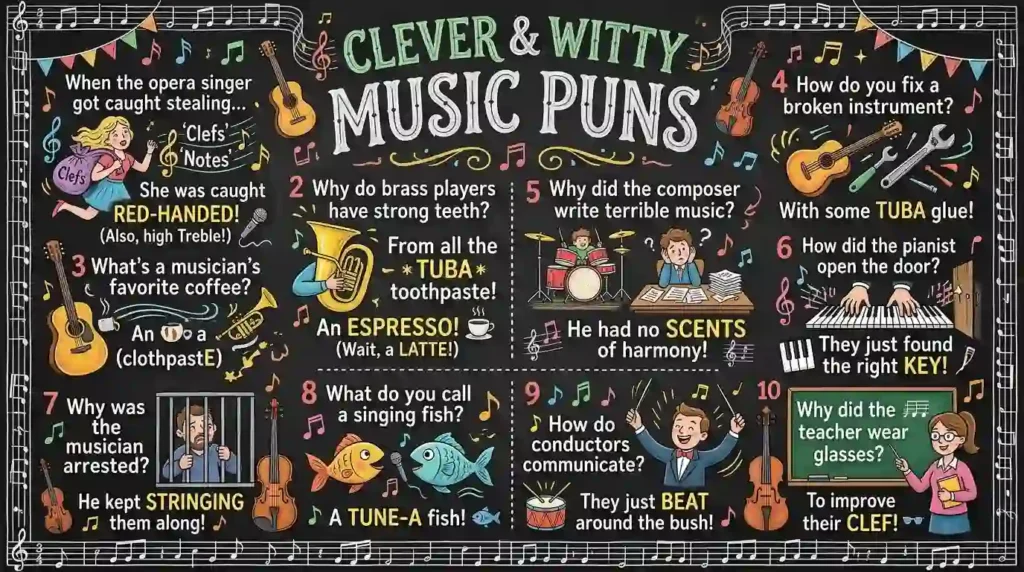 Clever & Witty Music Puns