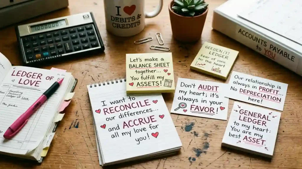 Romantic Accounting Puns
