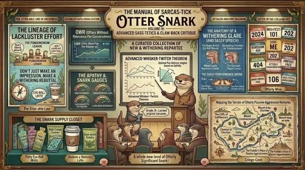 Sarcastic & Sassy Otter Puns