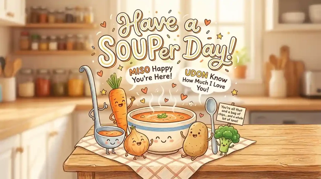 Cute & Wholesome Soup Puns