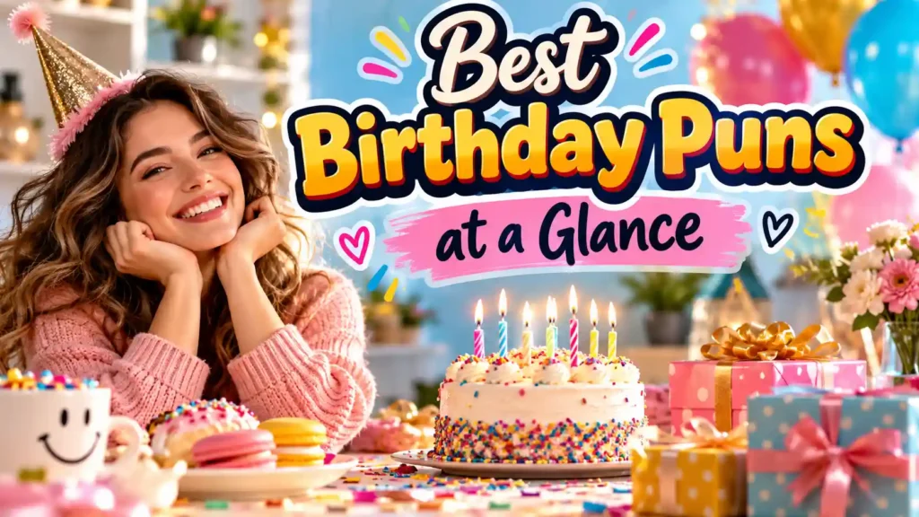 Best Birthday Puns at a Glance