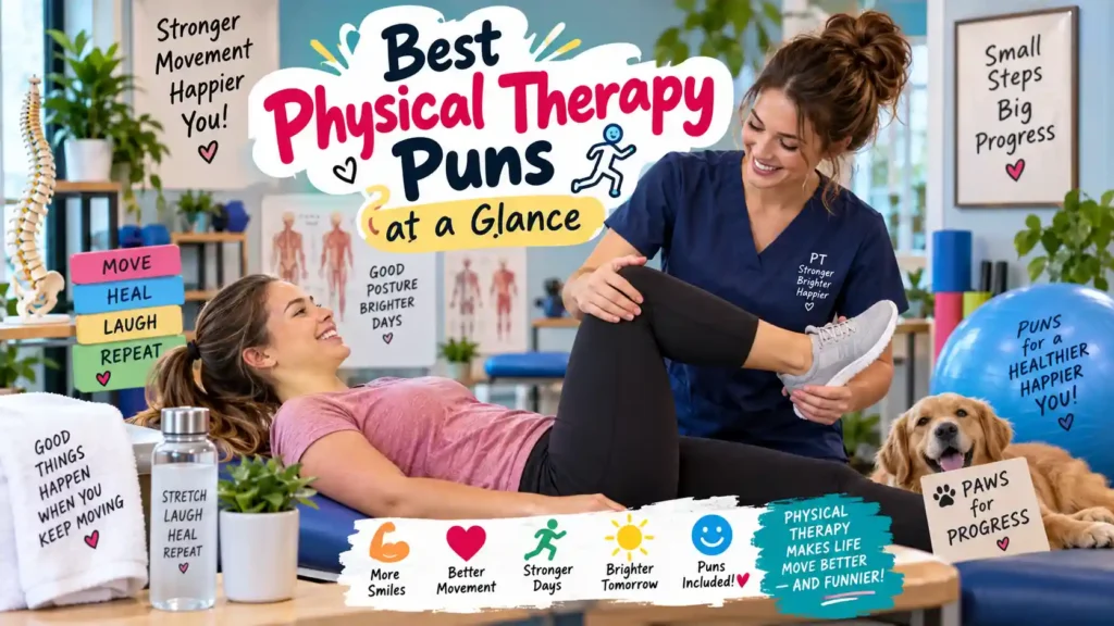Best Physical Therapy Puns at a Glance