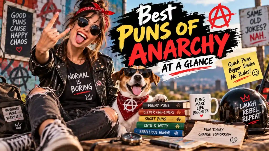 Best Puns of Anarchy at a Glance