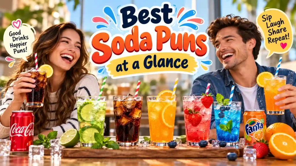 Best Soda Puns at a Glance