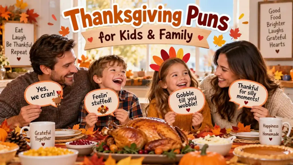 Thanksgiving Puns for Kids & Family
