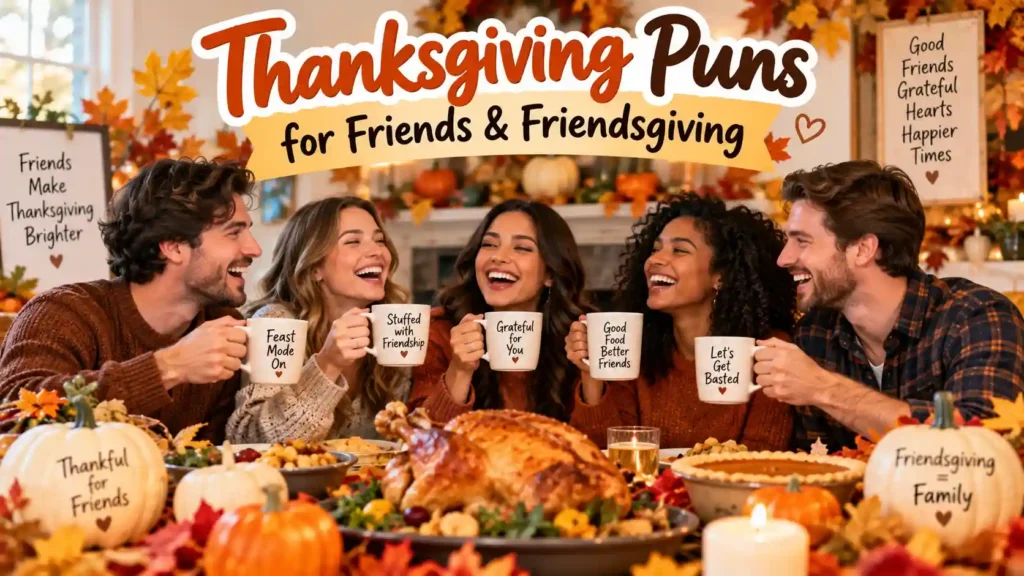 Thanksgiving Puns for Friends & Friendsgiving
