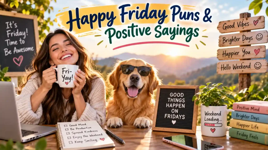 Happy Friday Puns & Positive Sayings