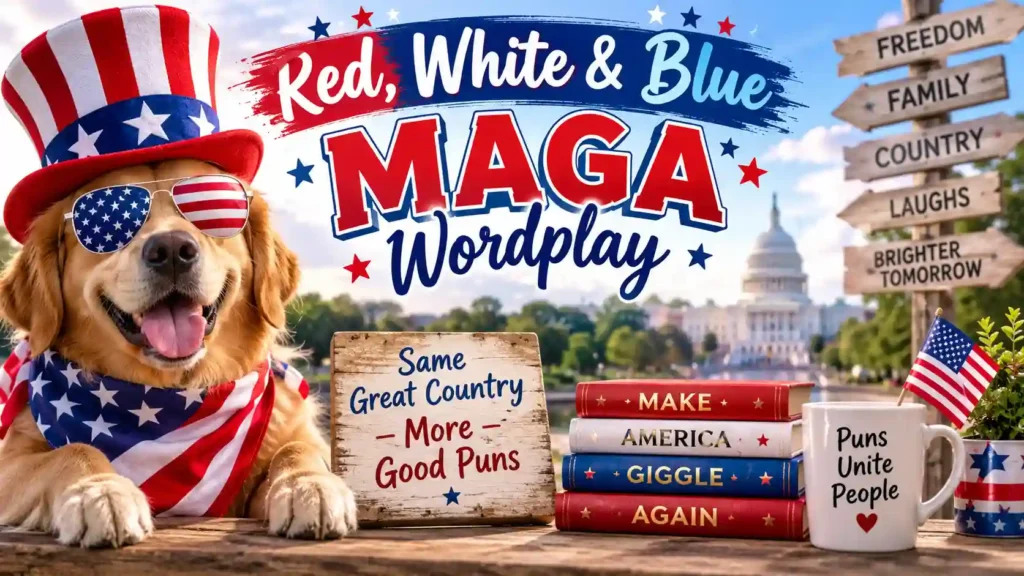 🇺🇸 Red, White & Blue MAGA Wordplay