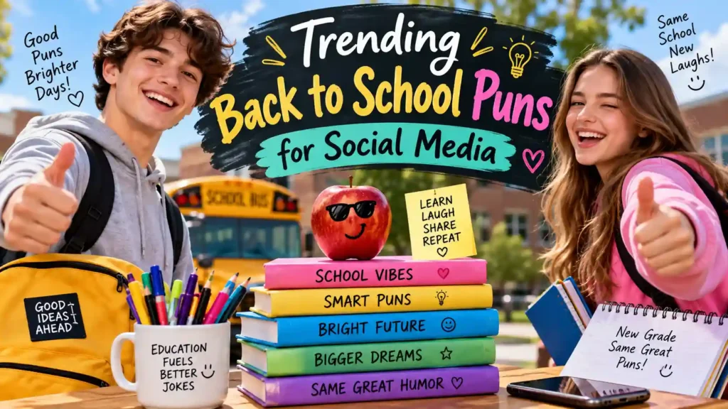Trending Back to School Puns for Social Media