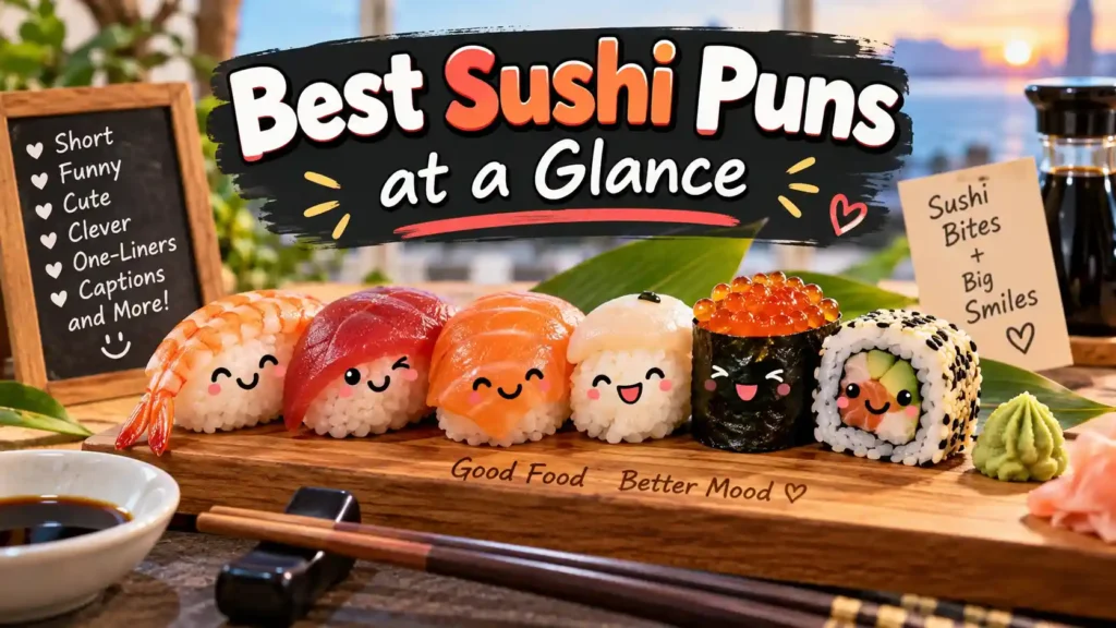 Best Sushi Puns at a Glance