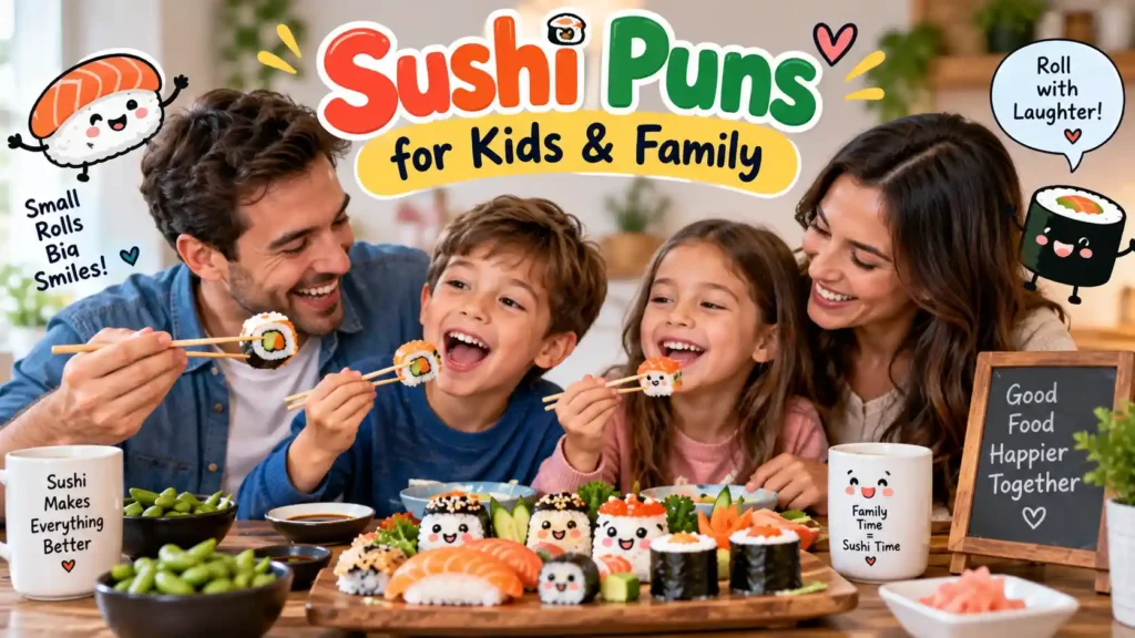 Sushi Puns for Kids & Family