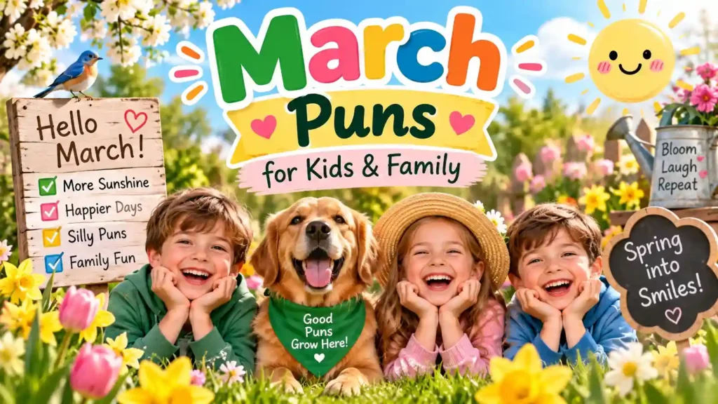 March Puns for Kids & Family