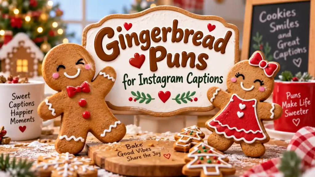 Gingerbread Puns for Instagram Captions