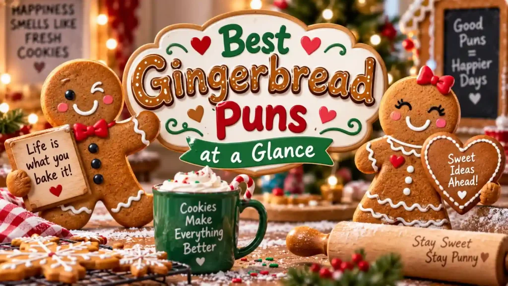 Best Gingerbread Puns at a Glance