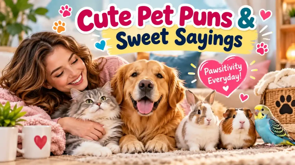 Cute Pet Puns & Sweet Sayings