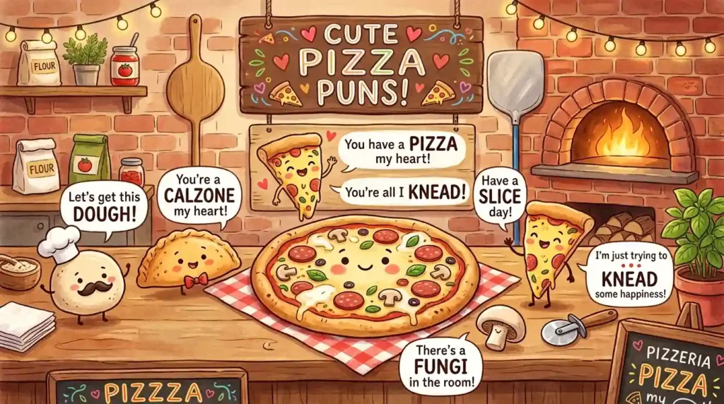 Cute Pizza Puns
