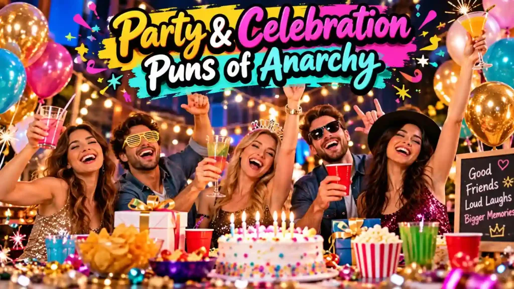  Party & Celebration Puns of Anarchy