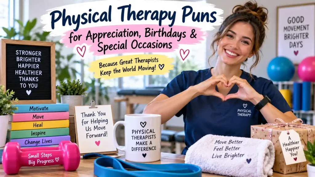  Physical Therapy Puns for Appreciation, Birthdays & Special Occasions