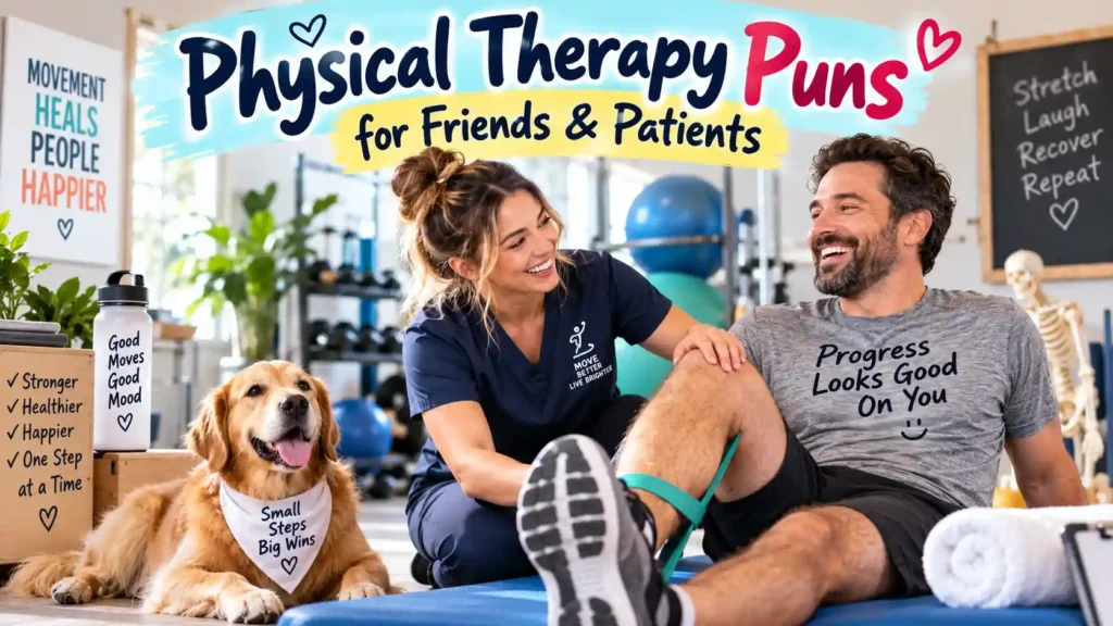 Physical Therapy Puns for Friends & Patients