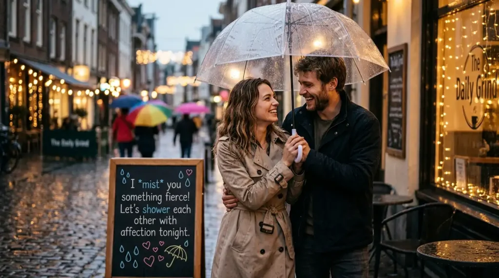 Romantic Rain Puns
