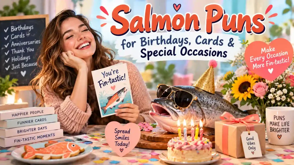 Salmon Puns for Birthdays, Cards & Special Occasions