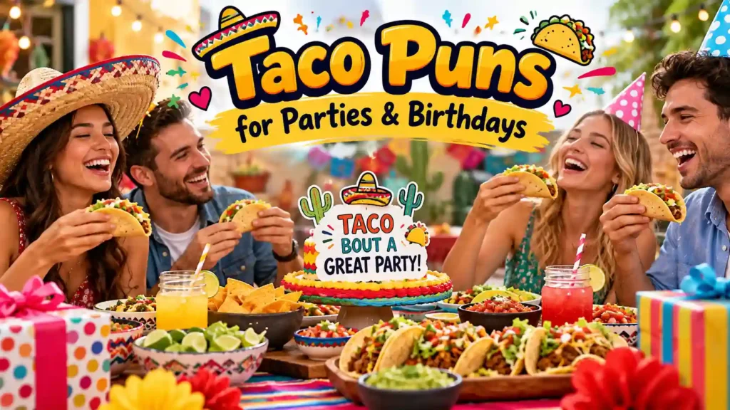 Taco Puns for Parties & Birthdays
