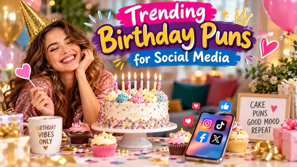 Trending Birthday Puns for Social Media