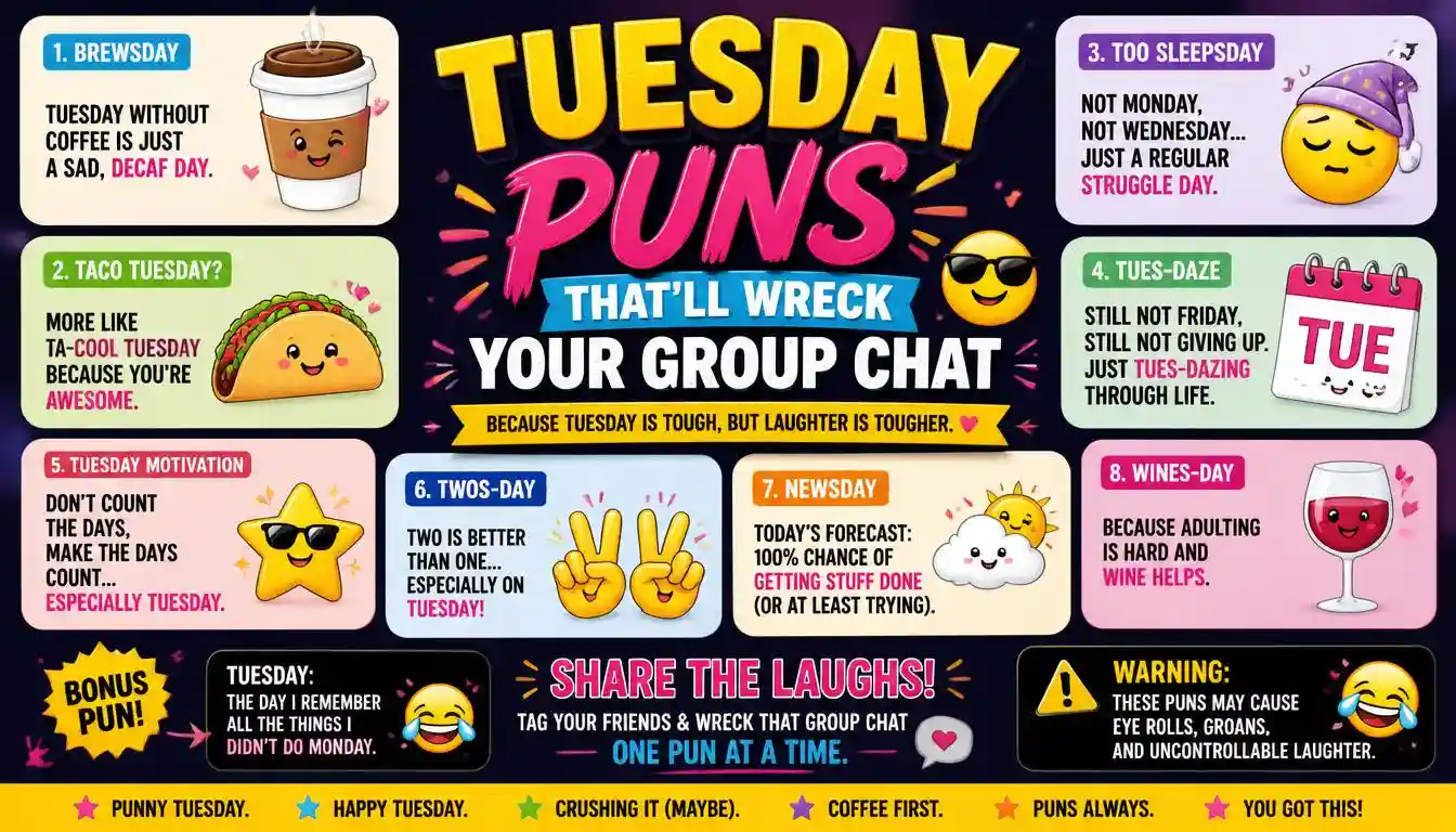 tuesday puns