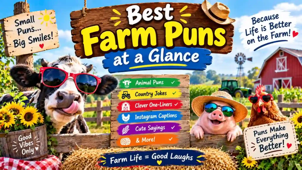 Best Farm Puns at a Glance