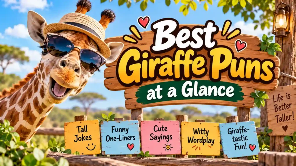 Best Giraffe Puns at a Glance