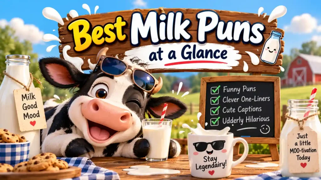 Best Milk Puns at a Glance