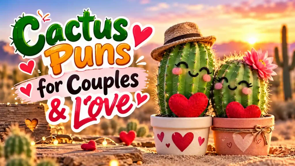 Cactus Puns for Couples & Love