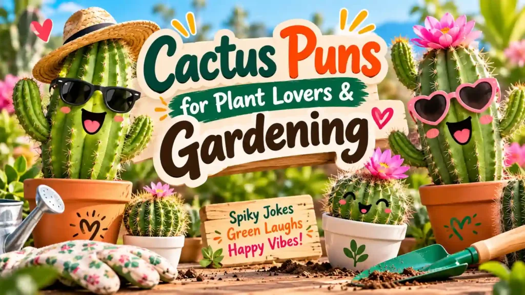 Cactus Puns for Plant Lovers & Gardening
