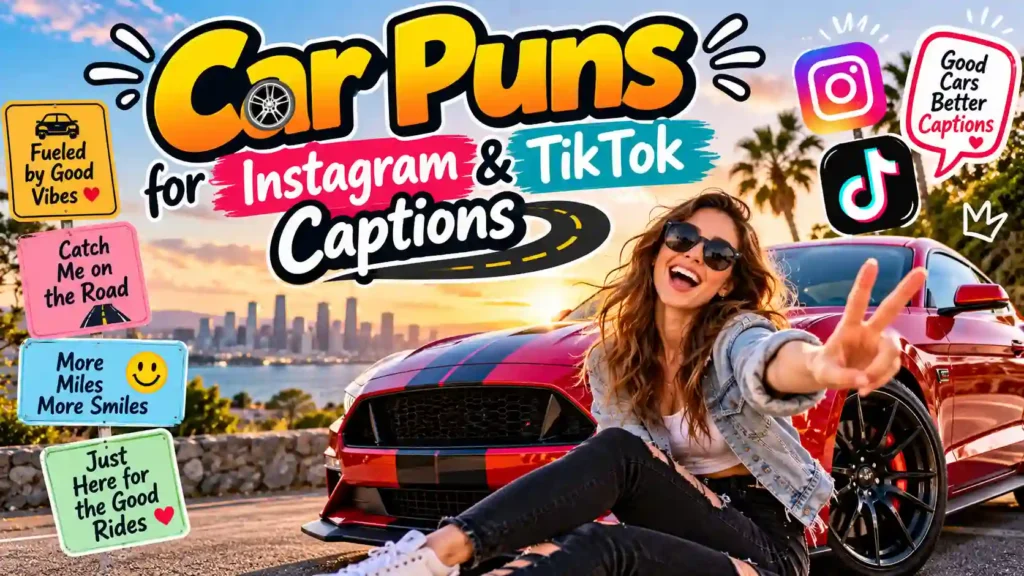 Car Puns for Instagram & TikTok Captions