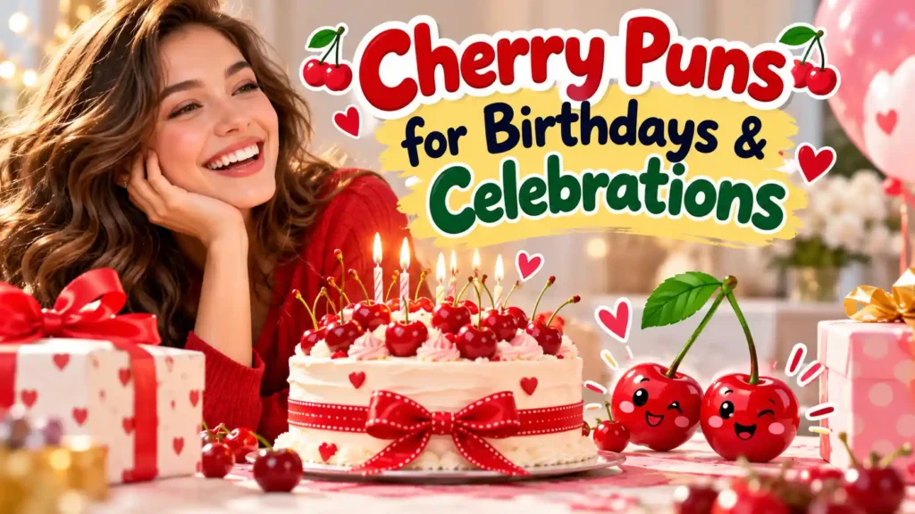 Cherry Puns for Birthdays & Celebrations