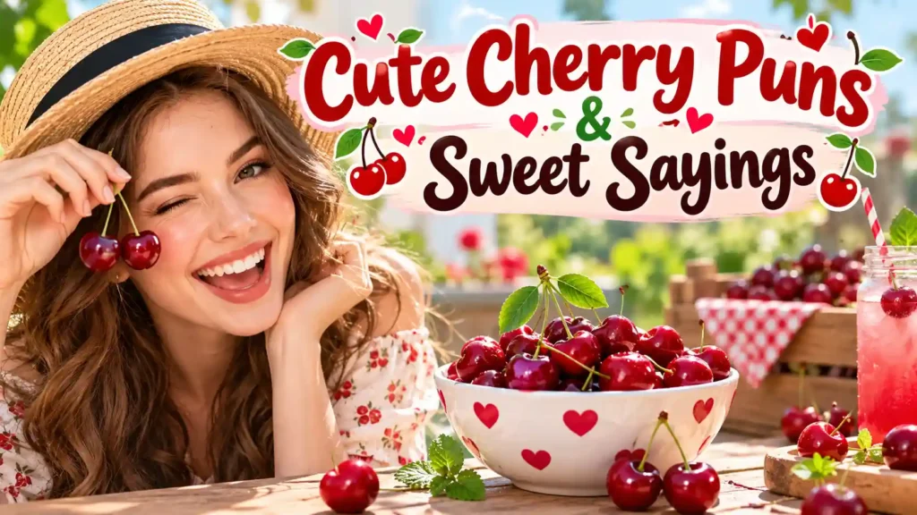 Cute Cherry Puns & Sweet Sayings