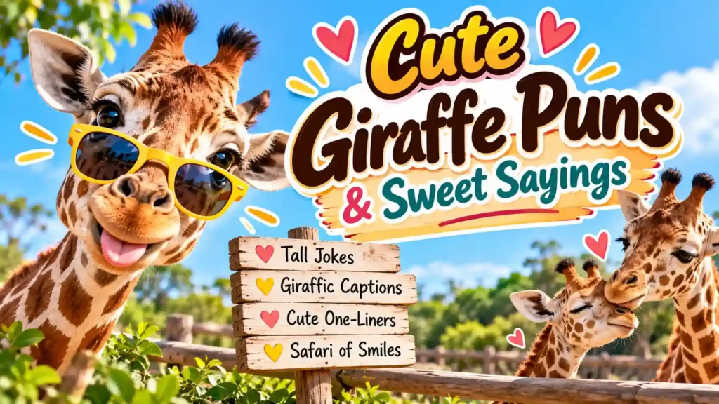  Cute Giraffe Puns & Sweet Sayings