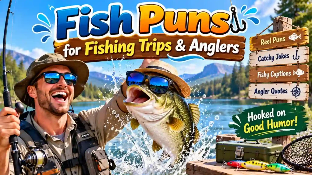 Fish Puns for Fishing Trips & Anglers