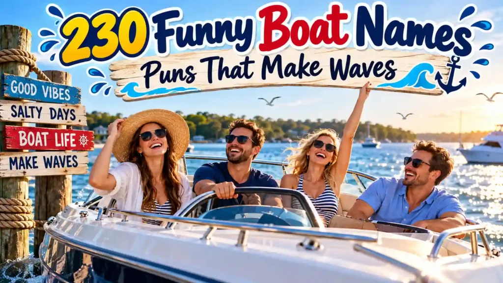 funny boat names puns