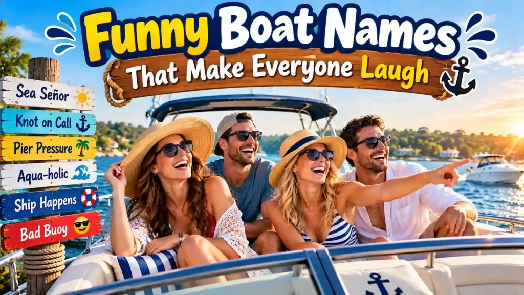  Funny Boat Names That Make Everyone Laugh