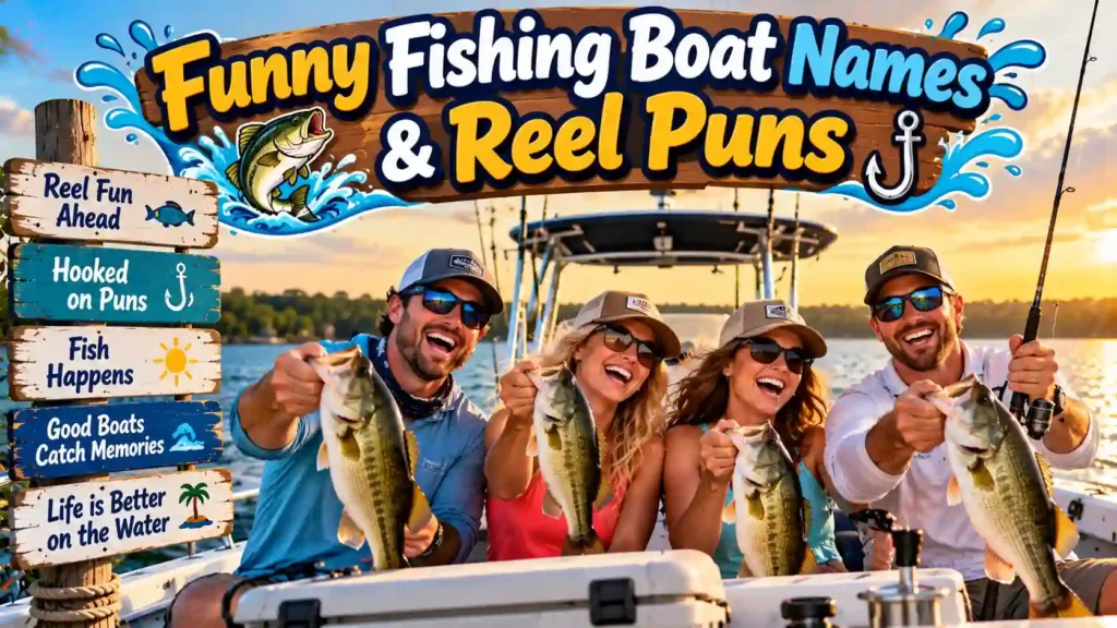 Funny Fishing Boat Names & Reel Puns