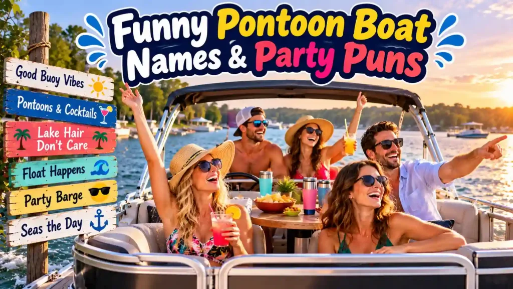  Funny Pontoon Boat Names & Party Puns