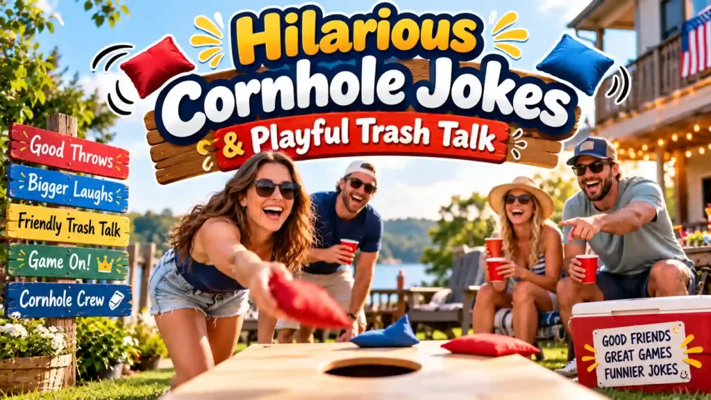 Hilarious Cornhole Jokes & Playful Trash Talk