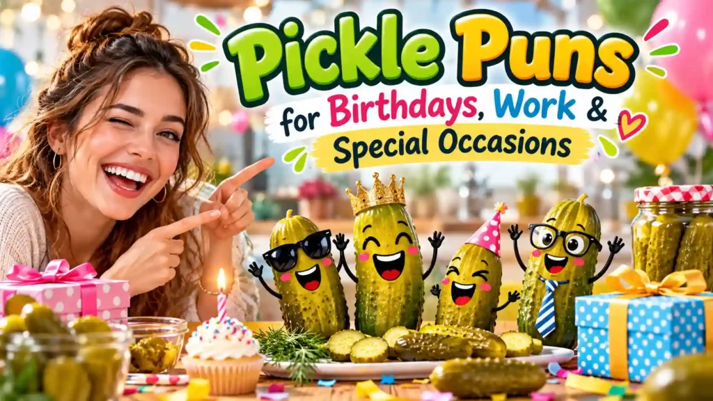 Pickle Puns for Birthdays, Work & Special Occasions