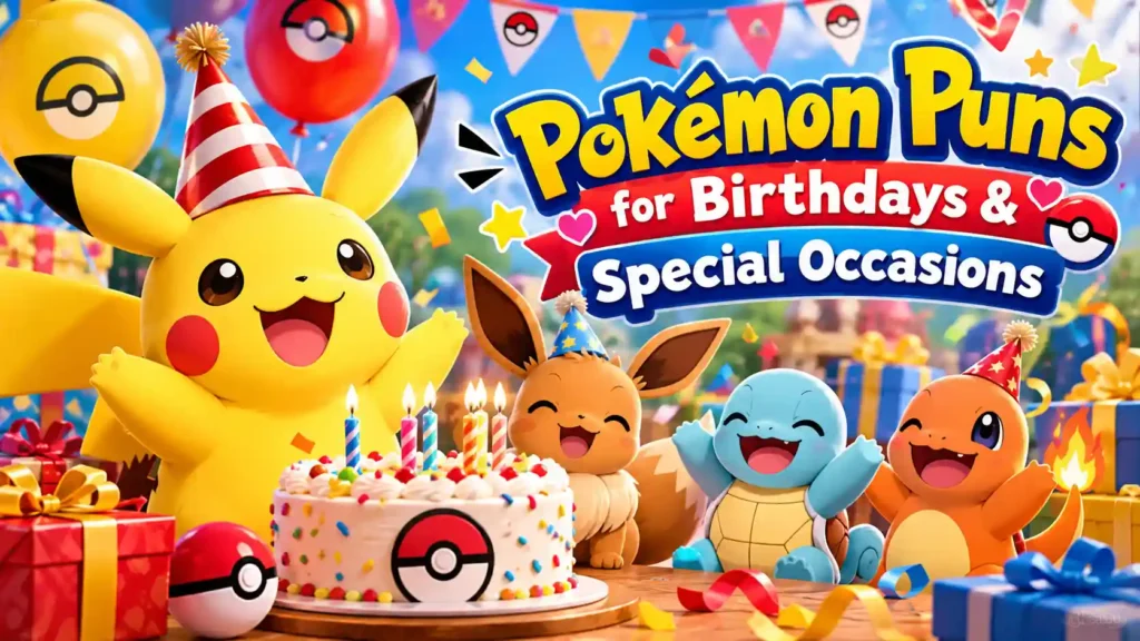 Pok&eacute;mon Puns for Birthdays & Special Occasions
