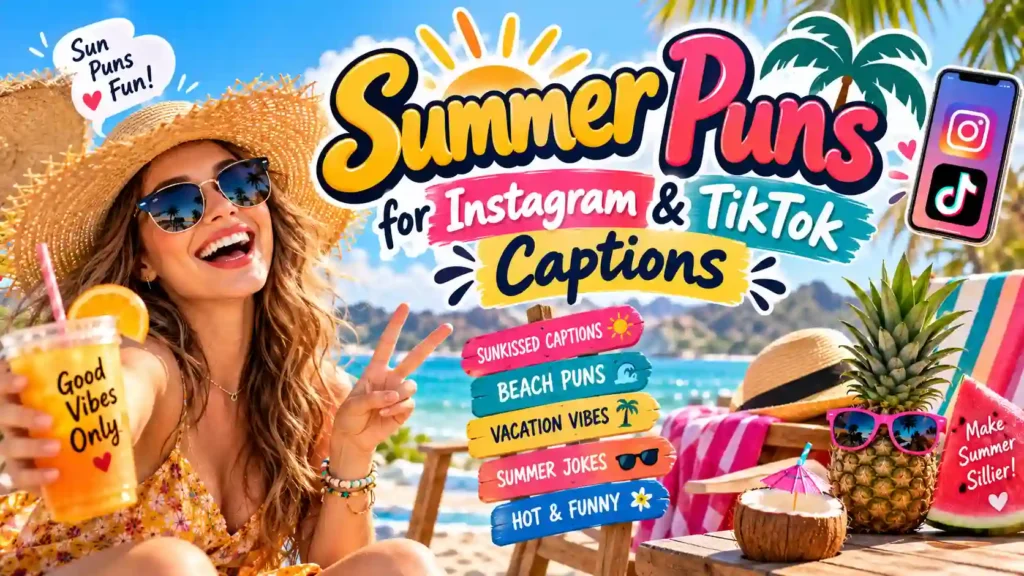 Summer Puns for Instagram & TikTok Captions