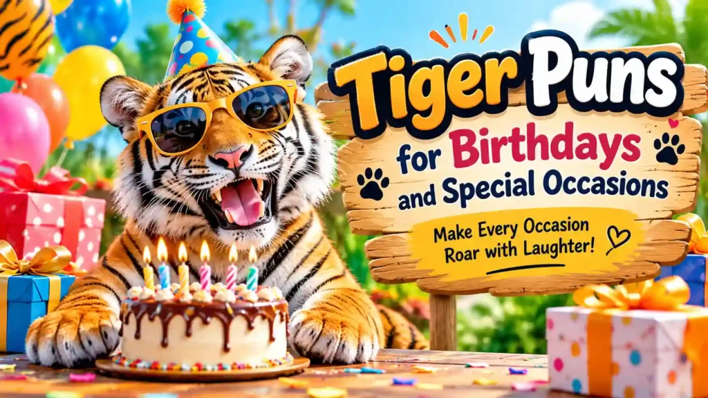 Tiger Puns for Birthdays and Special Occasions